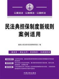 《民法典担保制度新规则案例适用》-最高人民法院司法案例研究院