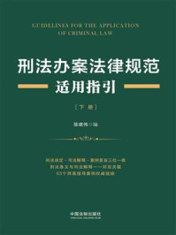 《刑法办案法律规范适用指引（下册）》-徐建伟