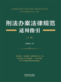 《刑法办案法律规范适用指引（上册）》-徐建伟