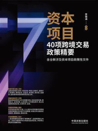 《资本项目40项跨境交易政策精要》-李锦涵