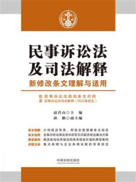 《民事诉讼法及司法解释新修改条文理解与适用》-赵晋山