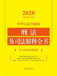 《中华人民共和国刑法及司法解释全书：含立案及量刑标准（2020年版）》-中国法制出版社