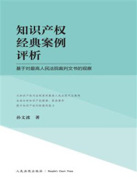 《知识产权经典案例评析：基于对最高人民法院裁判文书的观察》-孙文波