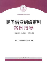 《民间借贷纠纷审判案例指导》-最高人民法院民事审判第一庭