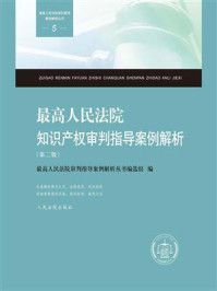 《最高人民法院知识产权审判指导案例解析（第二版）》-最高人民法院审判指导案例解析丛书编选组