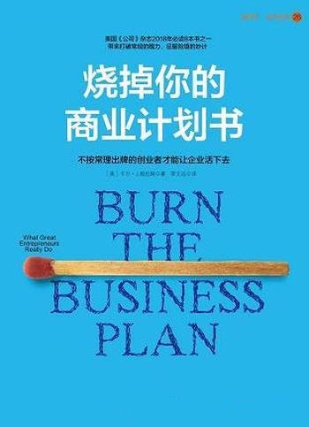 《烧掉你的商业计划书》施拉姆/打破常规的魄力征服险境
