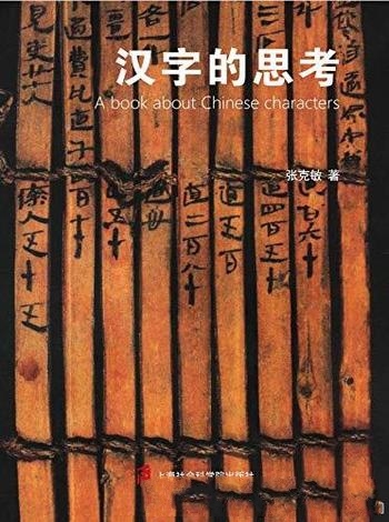 《汉字的思考》张克敏/一条是古汉语研究一条是书法研究