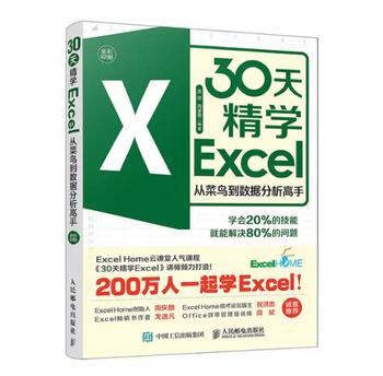 《30天精学Excel——从菜鸟到数据分析高手》